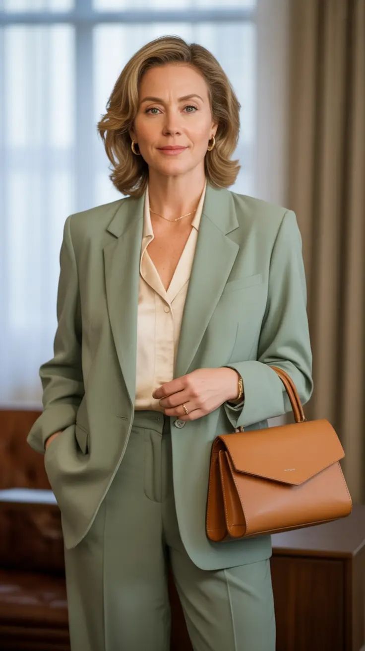 Prompt 3 — Sophisticated executive portrait of a confident professional standi...