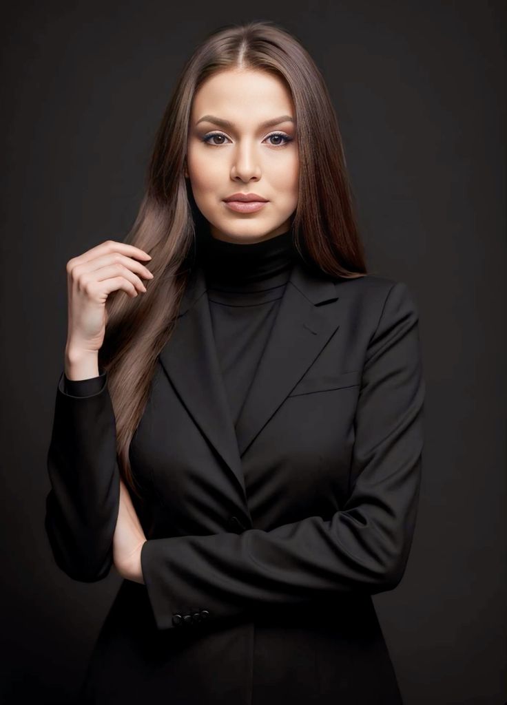 Prompt 6 — Elegant executive portrait showcasing confidence, sophistication, p...