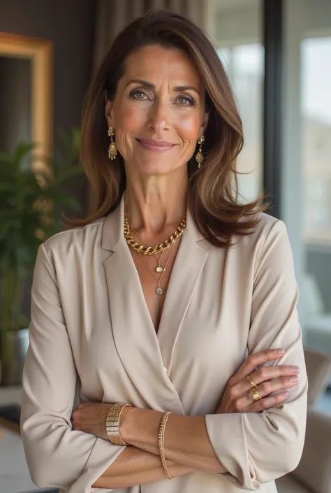 Prompt 4 — Accomplished business executive presenting a confident, approachabl...