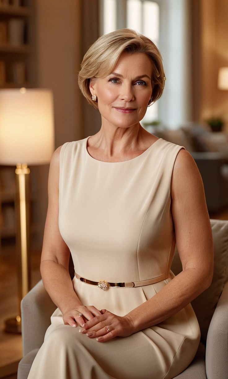 Prompt 1 — Elegant executive portrait conveying confidence, sophistication, wa...